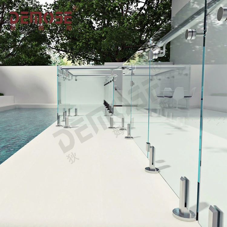 Pre-Assembled Railing Kit Railing Systems Terrific Glass Railing For Deck/Porch/Swimming Pool/Garden/Stair