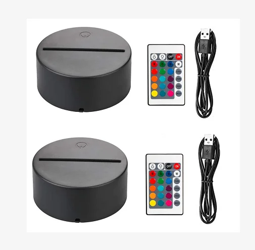 Wholesale ABS Battery Powered Led Night Light Base For 3D night light
