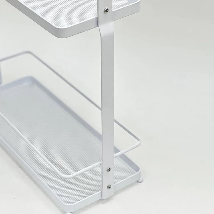 2 Tier Spice Rack Organizer Steel Material Kitchen Spice Organizer Rack Metal Floor Spice Rack