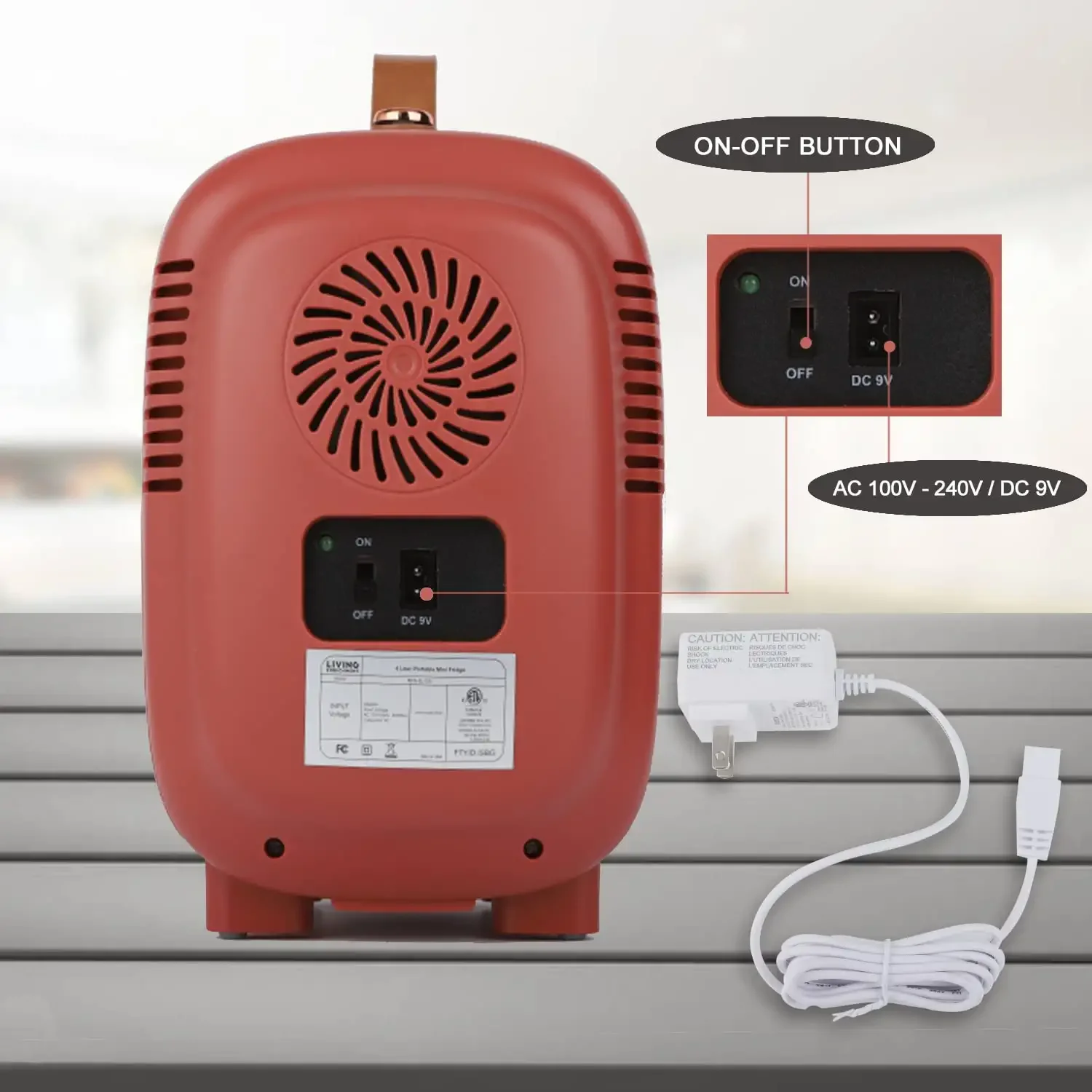 4 L/6 Can AC/DC Portable Thermoelectric Cooler and Warmer refrigerator  small mini fridge for Foods Bedroom Cosmetic