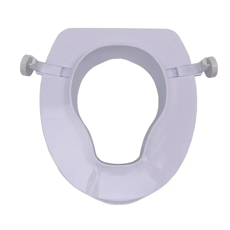 Homecare 4 inches PP Portable Disabled Raised Toilet Seat with Easily Self Assemble for elderly