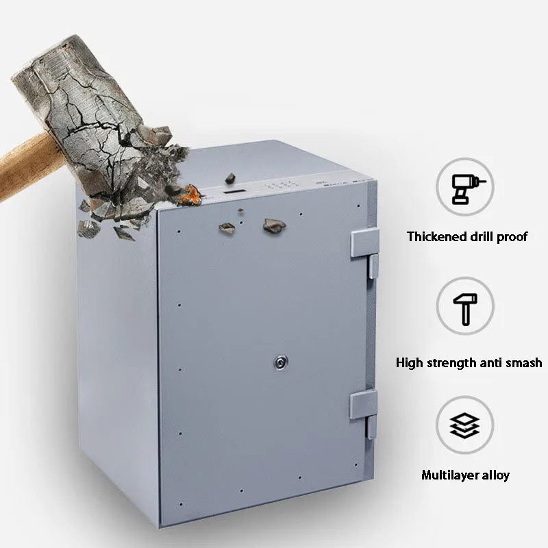 Smart fingerprint password safe Home wardrobe embedded safe fireproof commercial safety safe