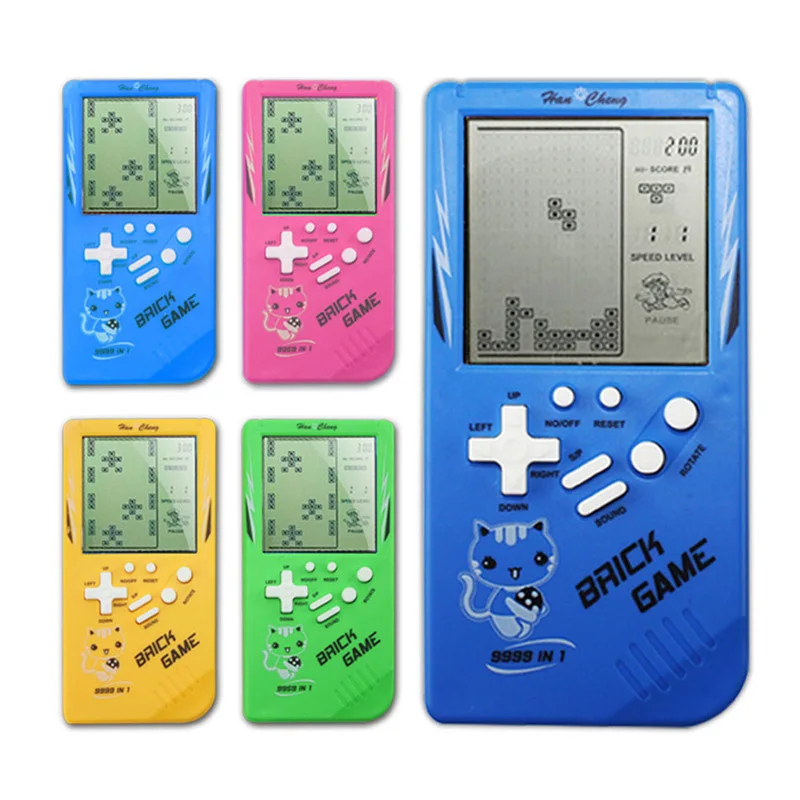 Big Screen Brick Game Console 9999 in 1 Tank/Racing/Shooting Casual Puzzle Game Adjustable Difficulty and Speed Small and Easy