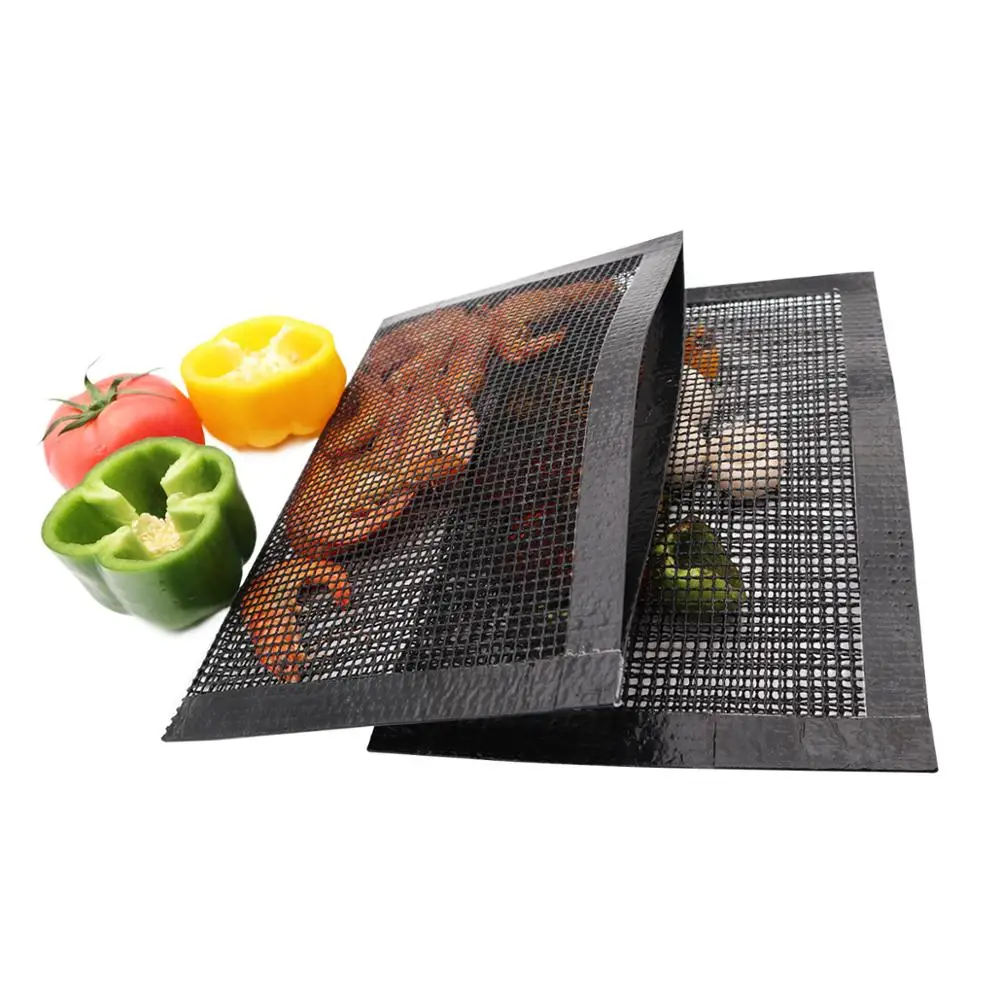 non stick grill mesh bags toaster oven mesh pockets perforated BBQ baked bag