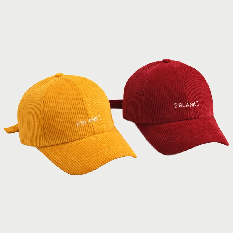 Oem Custom Design Embroidery Logo multicolor corduroy hat Baseball ,High Quality 6 Panel Men Women corduroy baseball cap