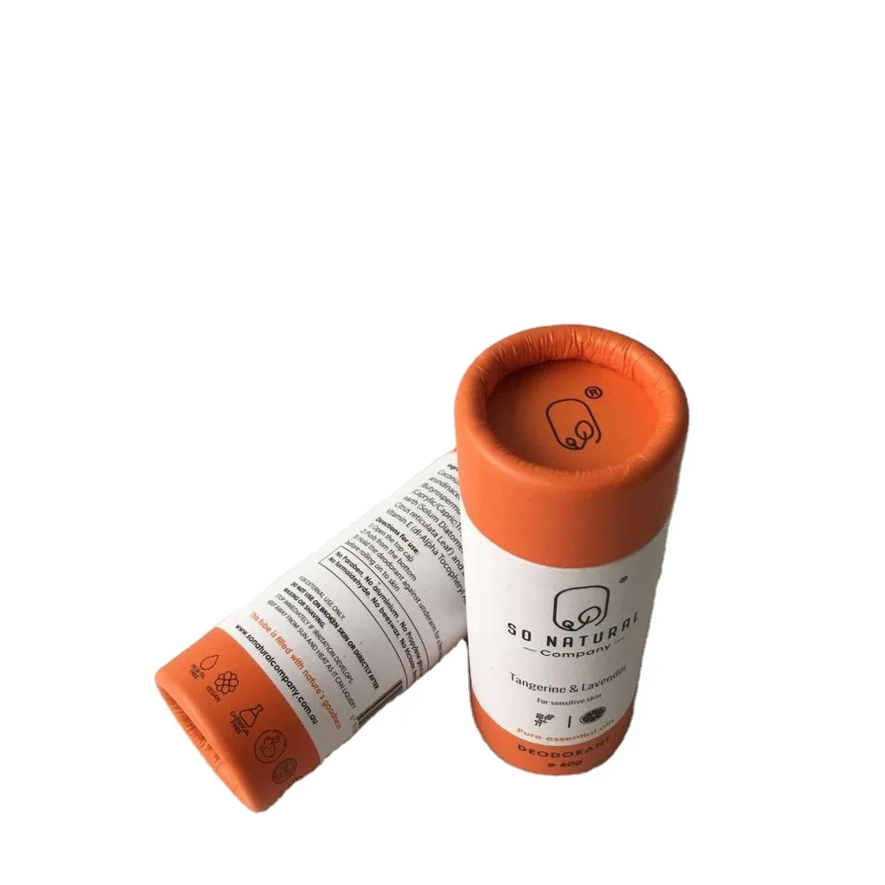 Luxury Biodegradable Empty White Cartoon Push Up Paper Tubes Cylinder Packaging for Cosmetics