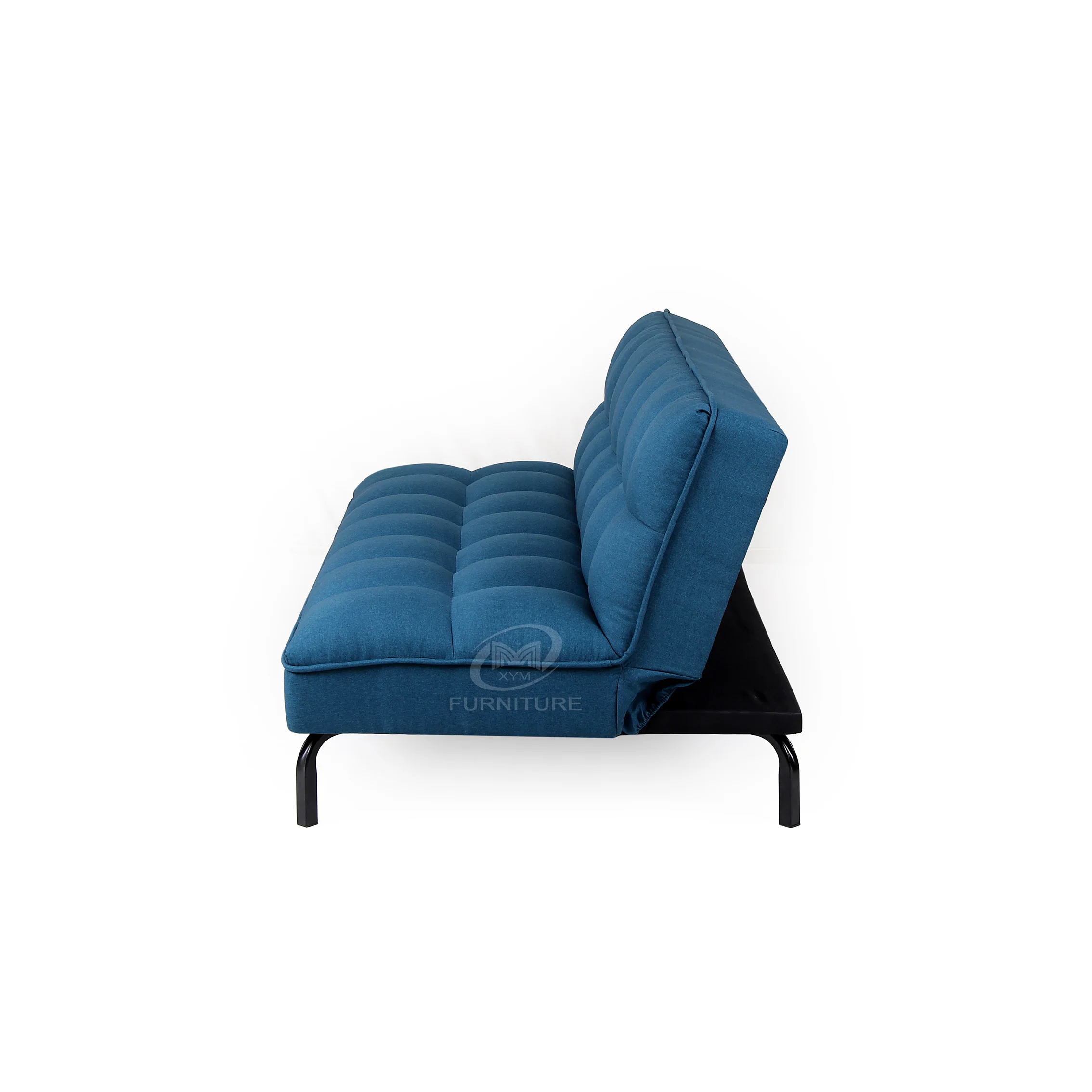 
Hotel Apartment House Inflatable Wooden Frame Blue Fabric Sofa Bed Folding Simple Type Living Room Sofa Bed 