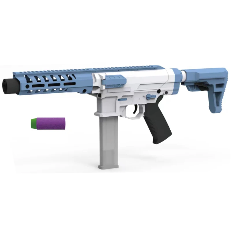 Newly designed electric dart blaster soft launcher shooting burst assault soft bullet gun simulation guns toys for kids