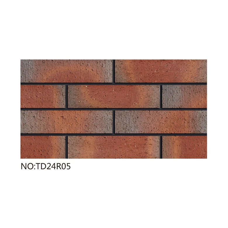 Custom special shape clinker bricks wall panel looking terracotta exterior wall brick white color