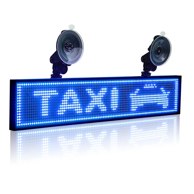 Wifi Indoor LED Sign Panel Message Board 12v Car Scrolling SMD Display Screen with Suction Cups Sucker Chain
