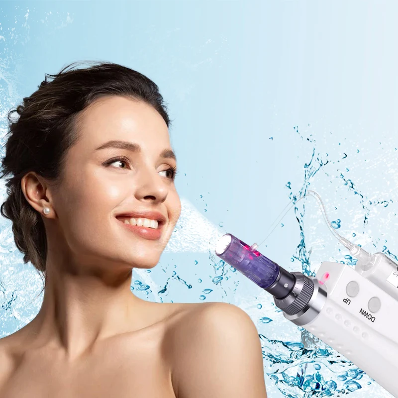 2 In 1 Mini Electric Meso Gun Nano Microneedles Derma Pen For Skin Rejuvenation Beauty Machine