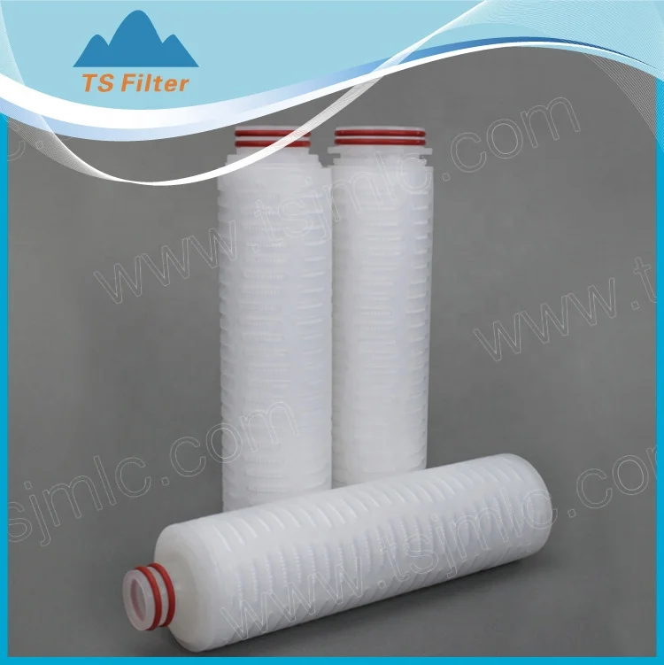 Low Protein Binding 0.2um 0.45um 0.65um PES Membrane 10' Pleated Filter Cartridges For Photoresist Pre-Filtration