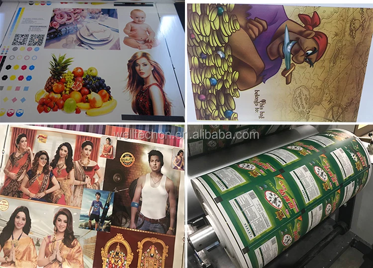 Plastic film Polythene LDPE HDPE T-shirt shopping bag roll 4 four colors flexographic printing machine letterpress printer Price