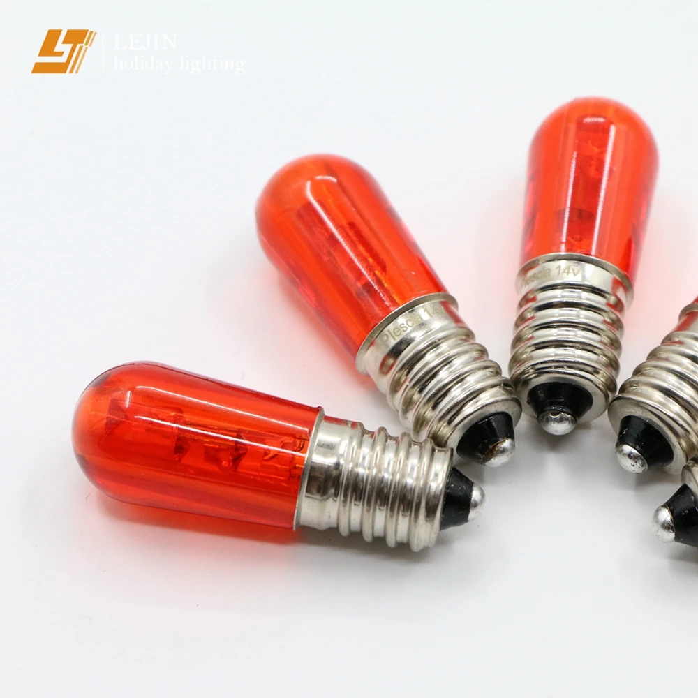 Christmas decorate E14 led bulb lamp light waterproof DIP 3leds  plastic led papaya bulbs