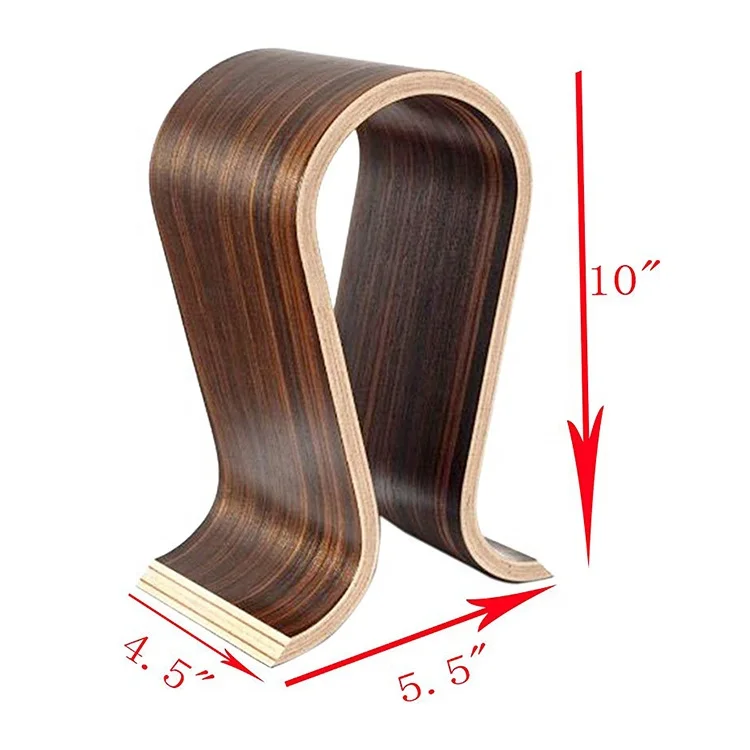 Walnut Earphone Stand Game Earphone Desktop Arch Stand