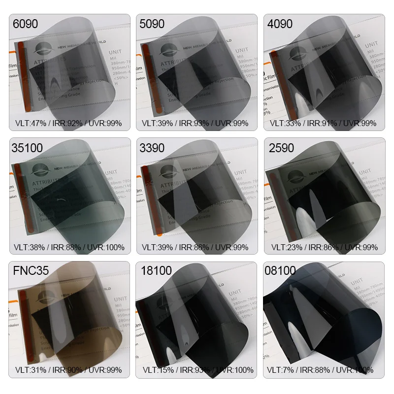 35%VLT UV400 anti scratch car window dyed film glue film window tint film solar tint