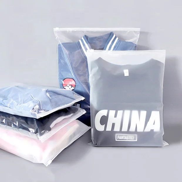 Custom Printed Logo Clothes Shopping Poly PE Plastic Shopping Bag With Handle