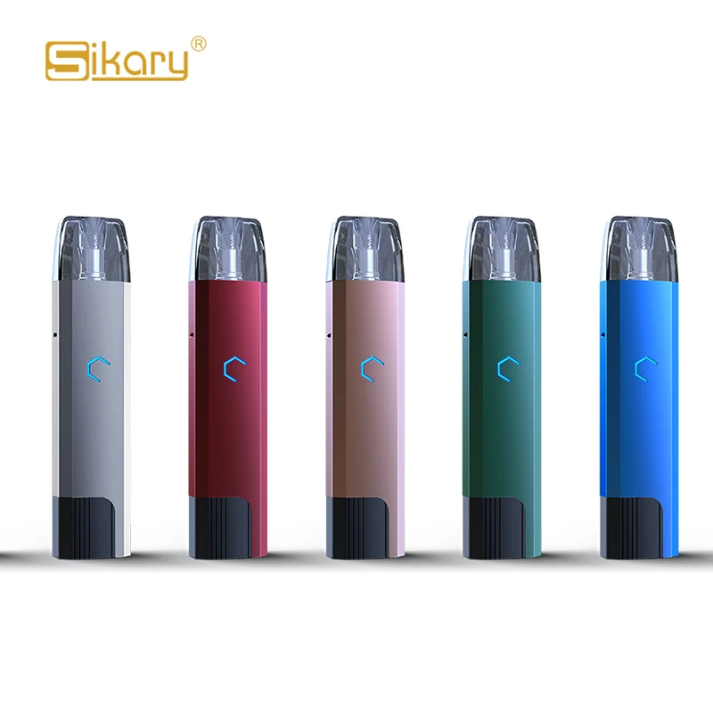 Wholesale New Design Sikary 500mAh 2.0mL 30W 0.5ohm E Cigarette Refillable Pod Vape Pen kit big power