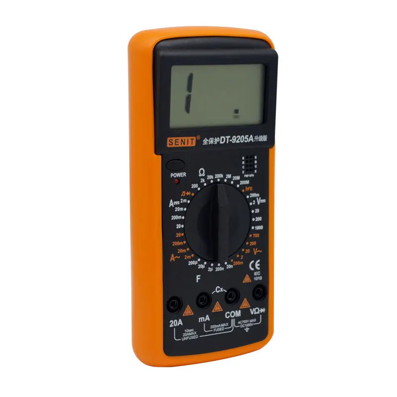 electronic controls engineer repair tools fully protected anti-burn dt9205a manuale handbuch Digital multimeter