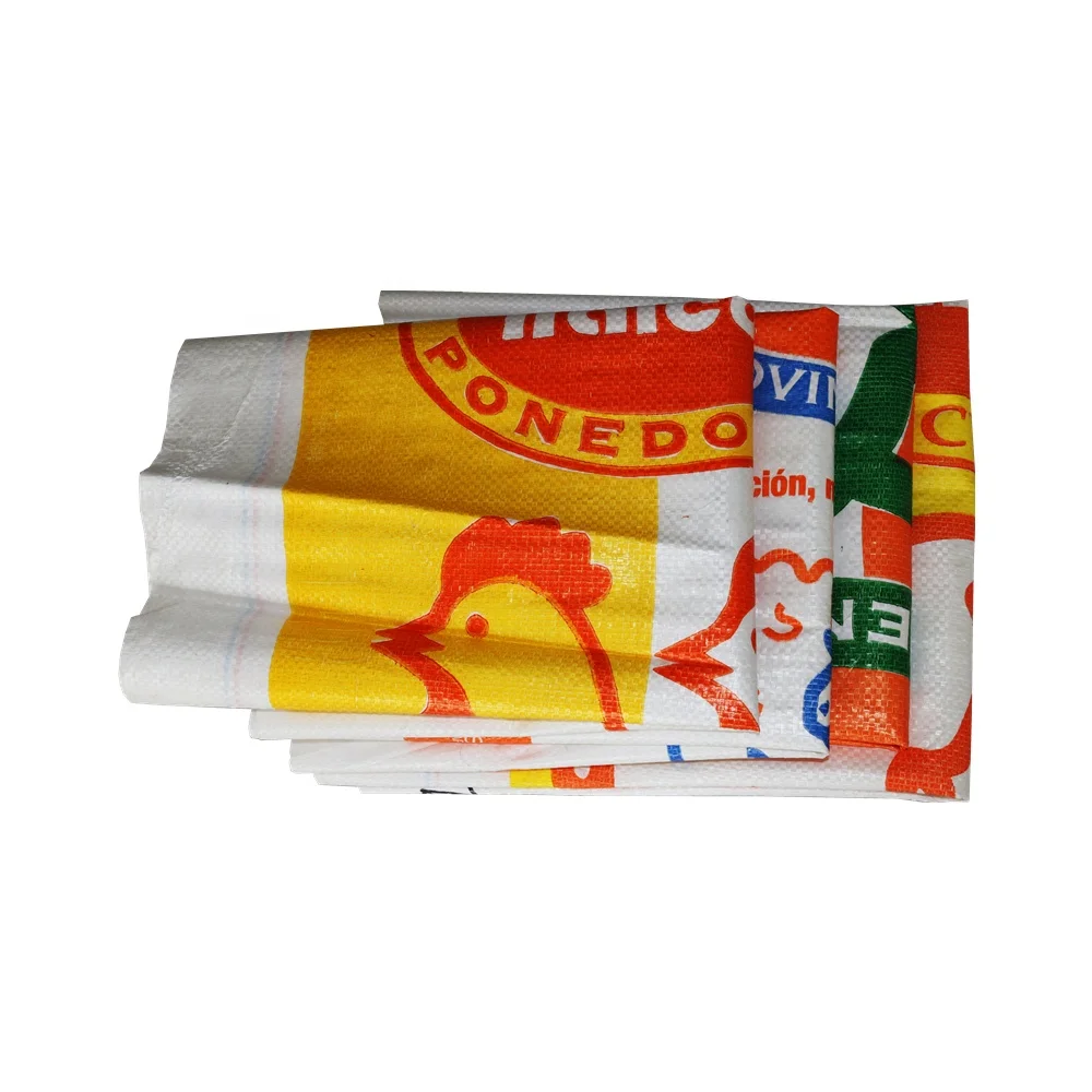 cheap price pp woven 40kg 20kg 25kg plastic animal feed bags for pig horse goat cattle chicken and fish