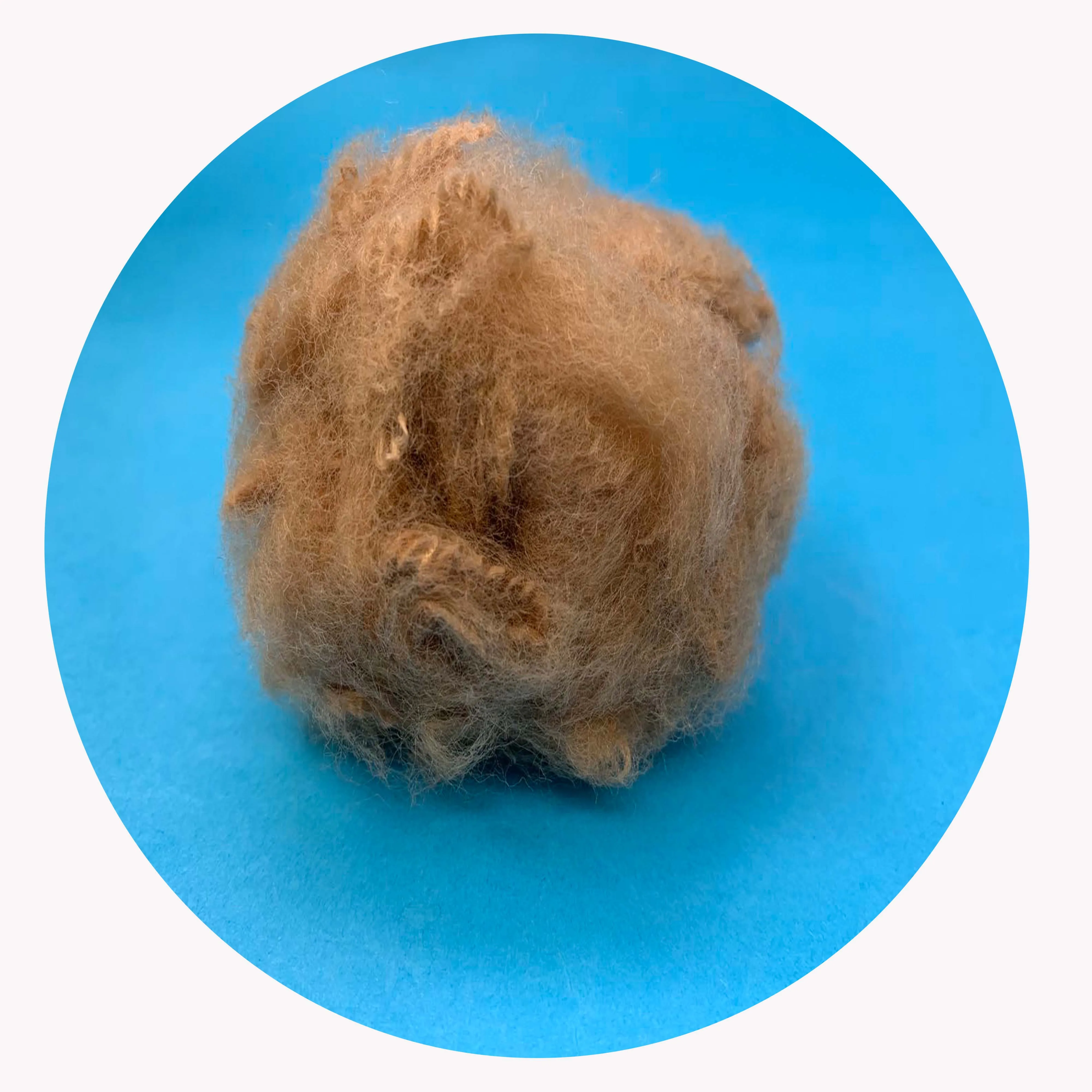 Цветное переработанное Полиэфирное штапельное волокно для нетканого полотна х38