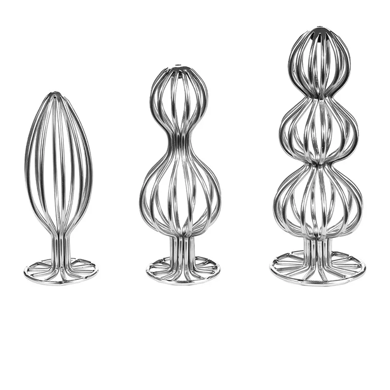 Stainless Steel Anal Sex Toy Anal Expanding Hollow Butt Plug