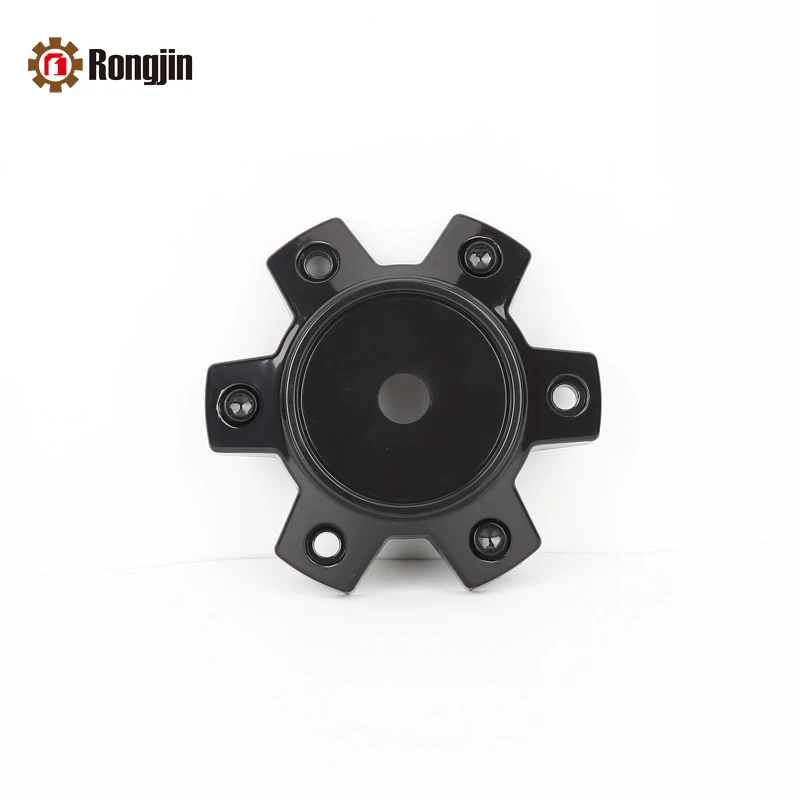 6 Lug 141mm ABS Plastic Black Chrome Wheel Decoration Center Cap