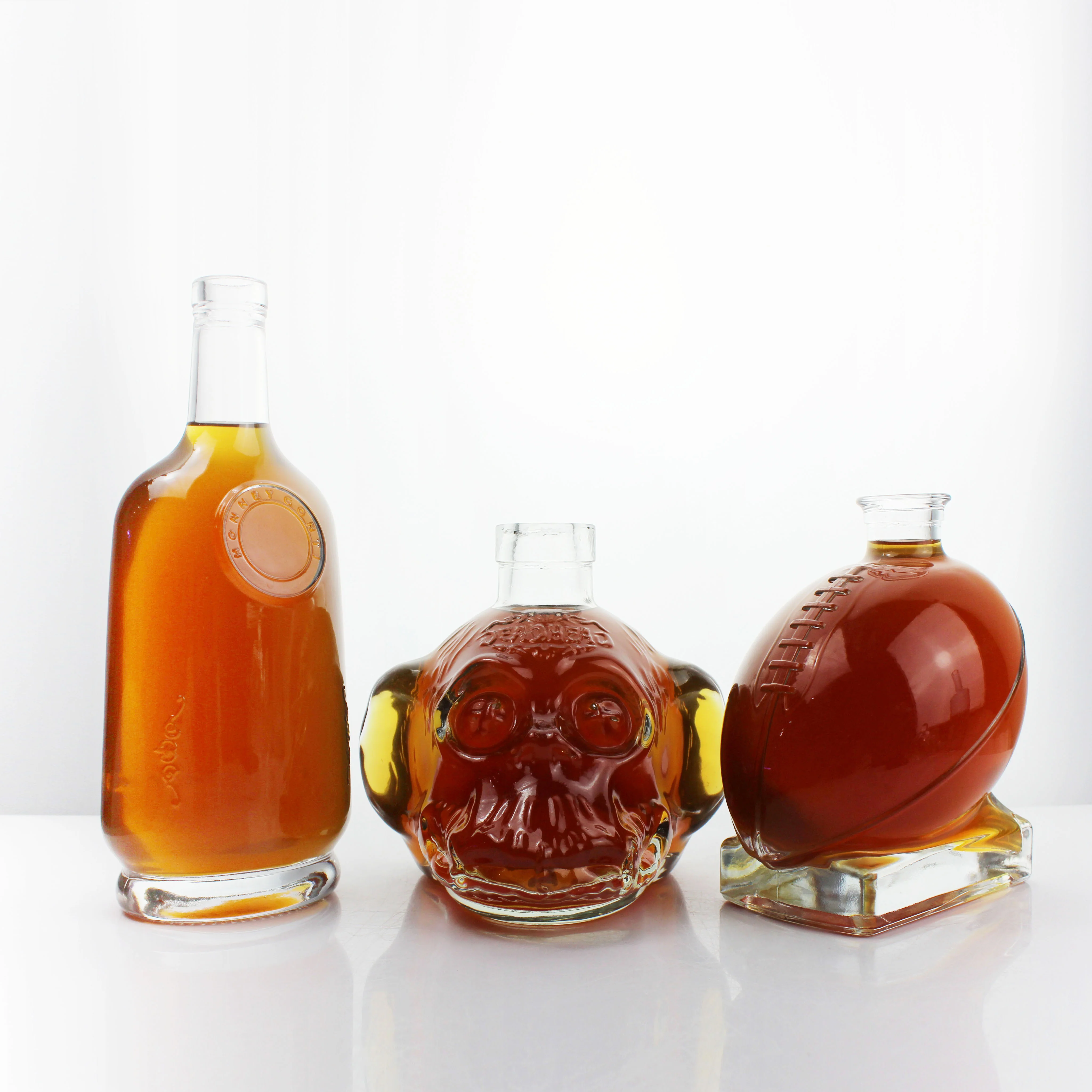 Beverages Glass Bottle Manufacturer Square Vodka Glass Bottle  Vodka Bottles 750Ml Unique Shape