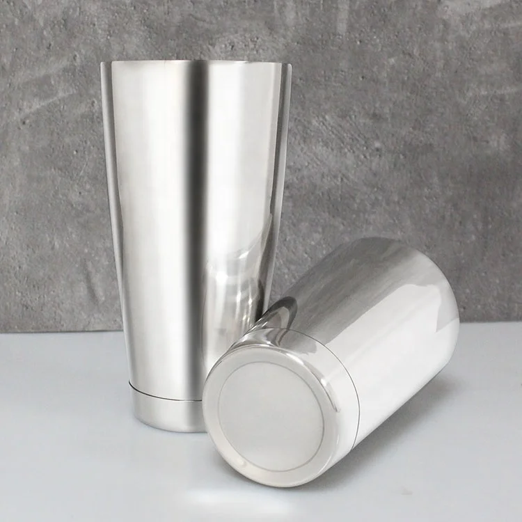 Professional Barware Stainless Steel 2-piece Set Cocktail Boston Shaker