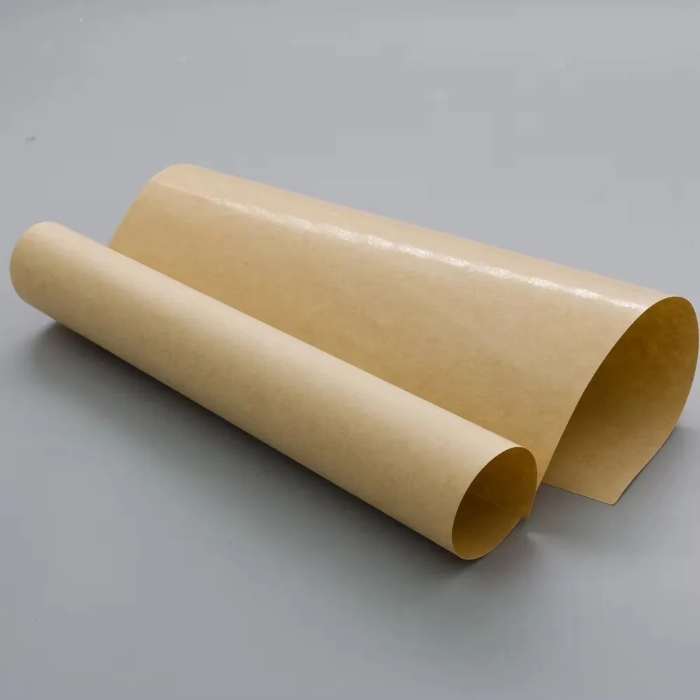 One Side PE Coated Paper 85gsm Food Grade Contact Grease Oil Water Repellent Brown PE Coated Kraft Paper Rolls Sheets