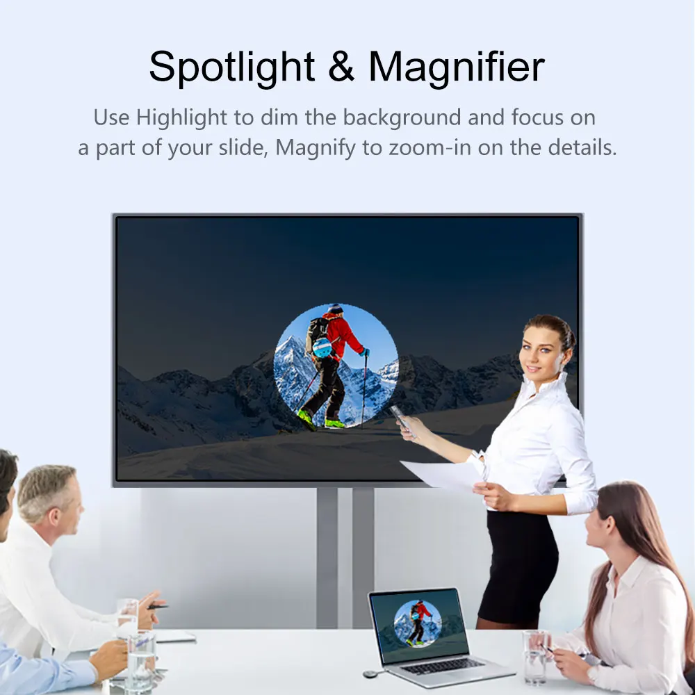 Norwii Spotlight Powerpointer Presenter лазерная указка USB указатель для проектора Air Mouse перезаряжаемая 5 мВт