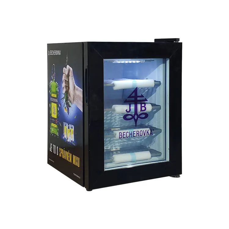 Вертикальная заводская цена столешница 21L мини глубокая стеклянная дверь витрина морозильная камера для мороженого