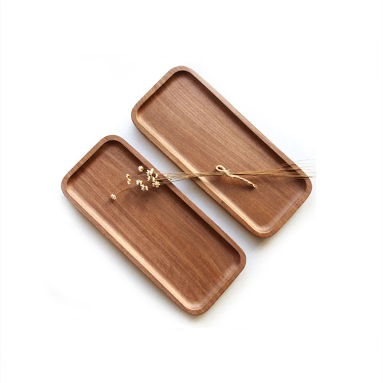 Роскошный современный натуральный деревенский поднос под заказ для суши фруктов десертов кофе орехового