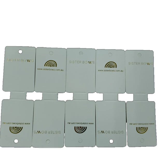 Supermarket Delicate shop display selling smart packaging with Gold Logo hair clip packaging card
