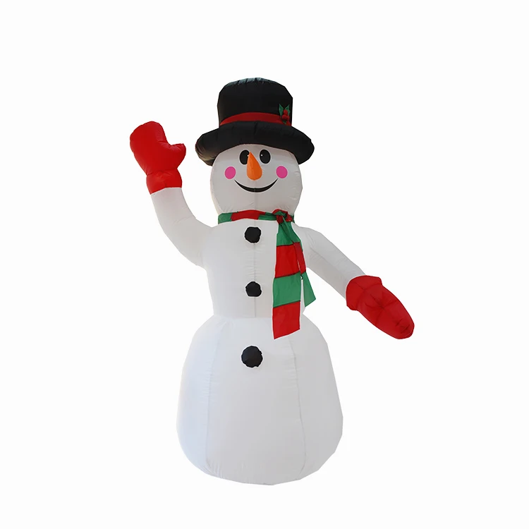  Inflatable Snowman Festival Decoration LED Lights Built-In Colorful