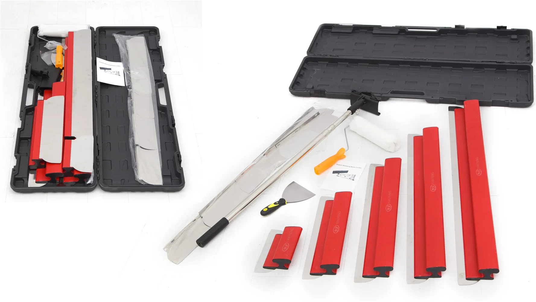 Drywall Skimming Spatulas Replace Blade Spare Blades Extruded Aluminum Stainless Steel Construction Putty