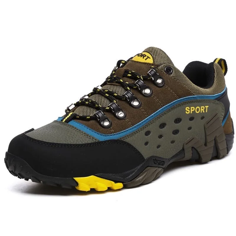 
Outdoor Waterproof Comfortable Men Casual Sneakers for Men Hiking Shoe BLACK Leather Top Cow Winter Mesh OEM Customized Spring 