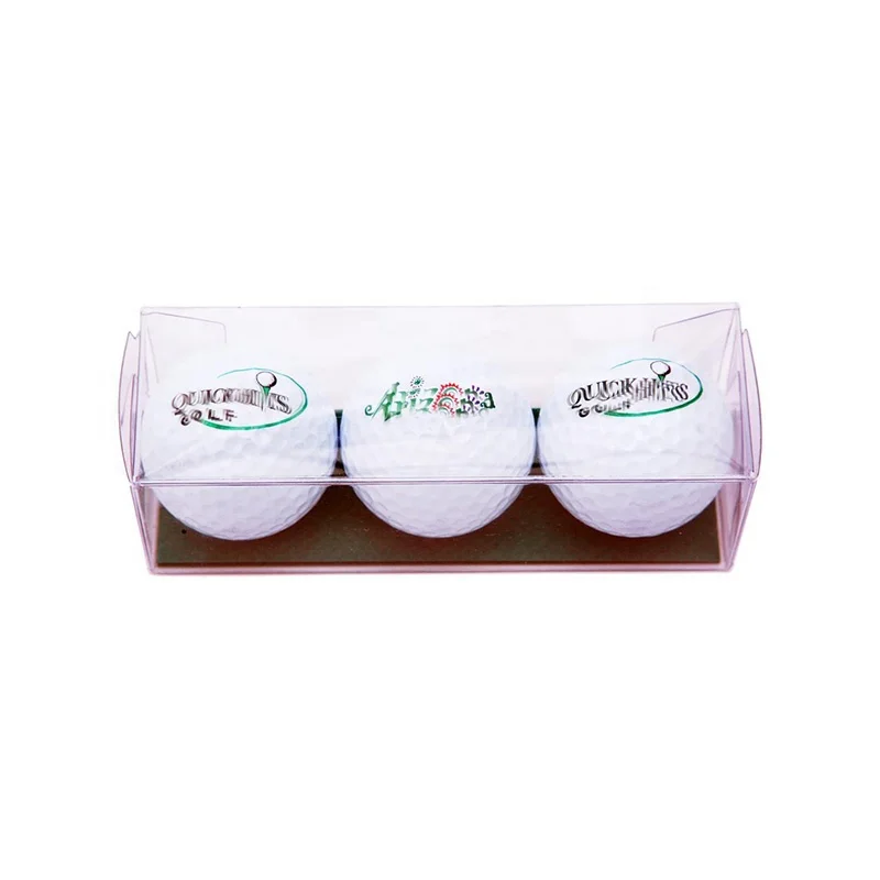 Clear round plastic packaging blister clamshell packaging for golf balls