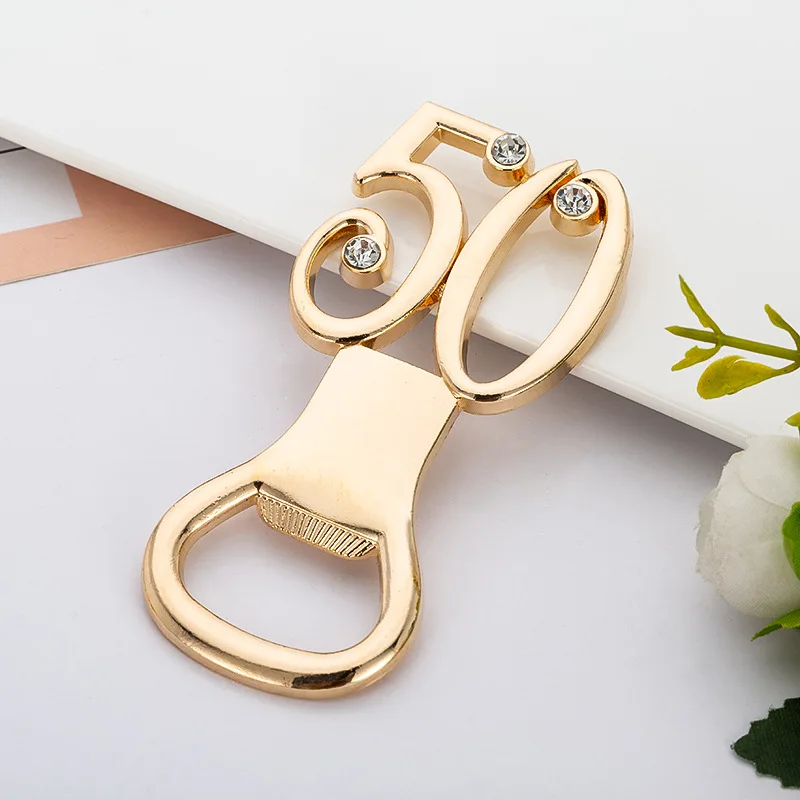 F254  Wedding bottle opener Gift beer bottle opener 50 Digital metal bottle opener