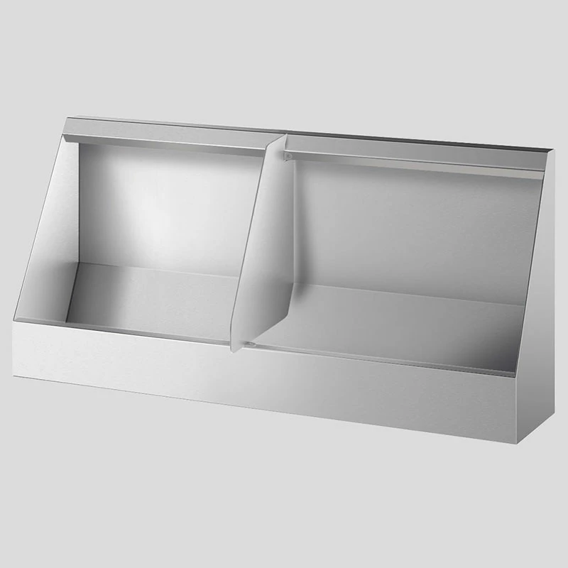 Customized Stainless Steel 304 Free-standing Male Toliet Through Urinal for Hotel School Hospital
