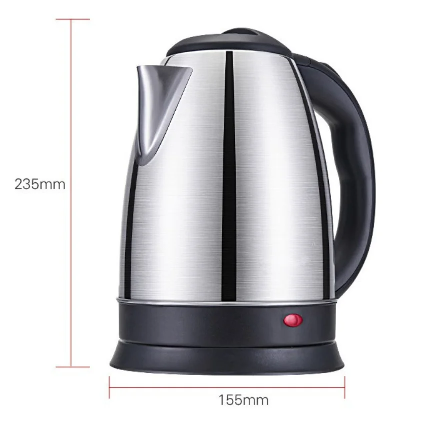 1.8L SS электрический чайник для чая и кофе воды Быстрая кипящая автоматическое отключение кипения сухой