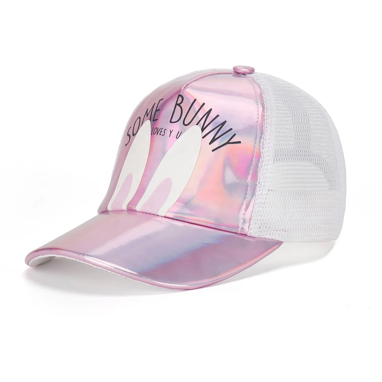 Brand Blank Custom 5 Panels Design Own Patch Printed Cotton Mesh Adjustable Children Baseball Caps Kids Hat for Girls