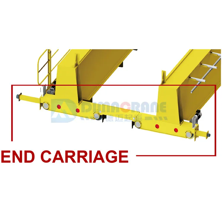 40+16 ton Workshop used LH double girder electric overhead traveling bridge crane 50 ton for sale