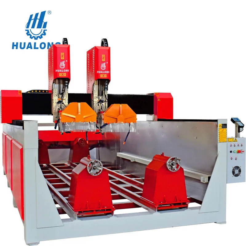 HUALONG; HLSD1525-3D Двойные головки 4 оси станок с ЧПУ фрезерный станок для резьбы по дереву с вертикальными лезвиями для продажи