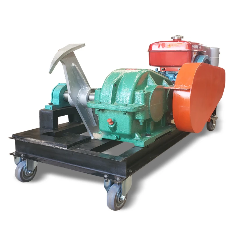 Cheap wood processor 8HP diesel kindling wood splitter for sale