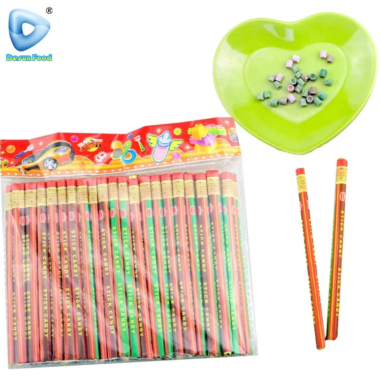 Hot Selling Wholesale Fruit Flavor Pencil Shape Tablet Hard Candy