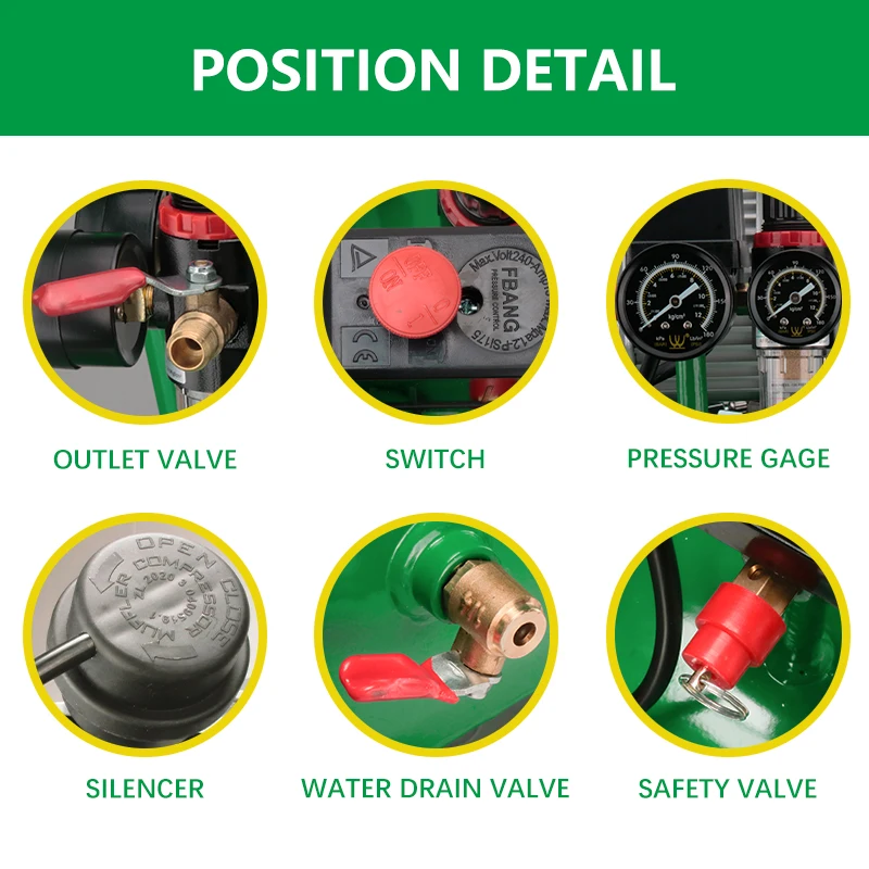 NewBeat Industrial Car Air Compressors Oil Less Mini Electric Compressor Air Pumps Portable Tools