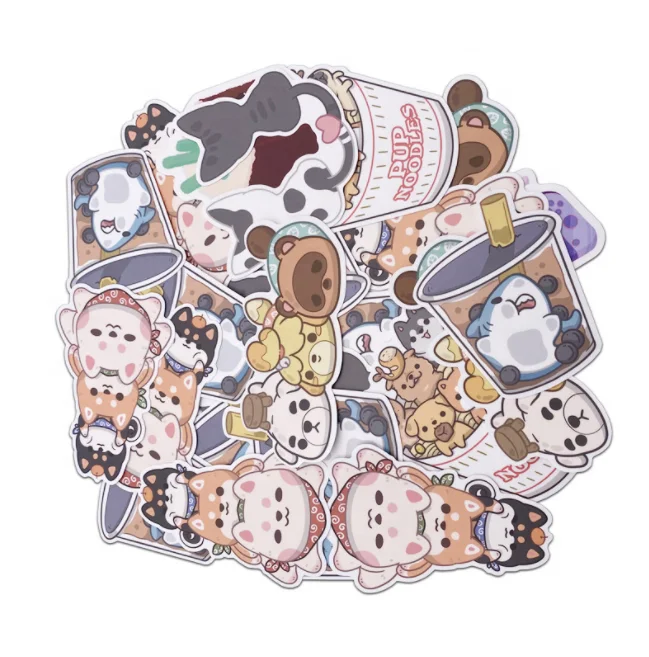 Custom Printing Die Cut PVC Vinyl Decoration Decal Adhesive Logo Sticker