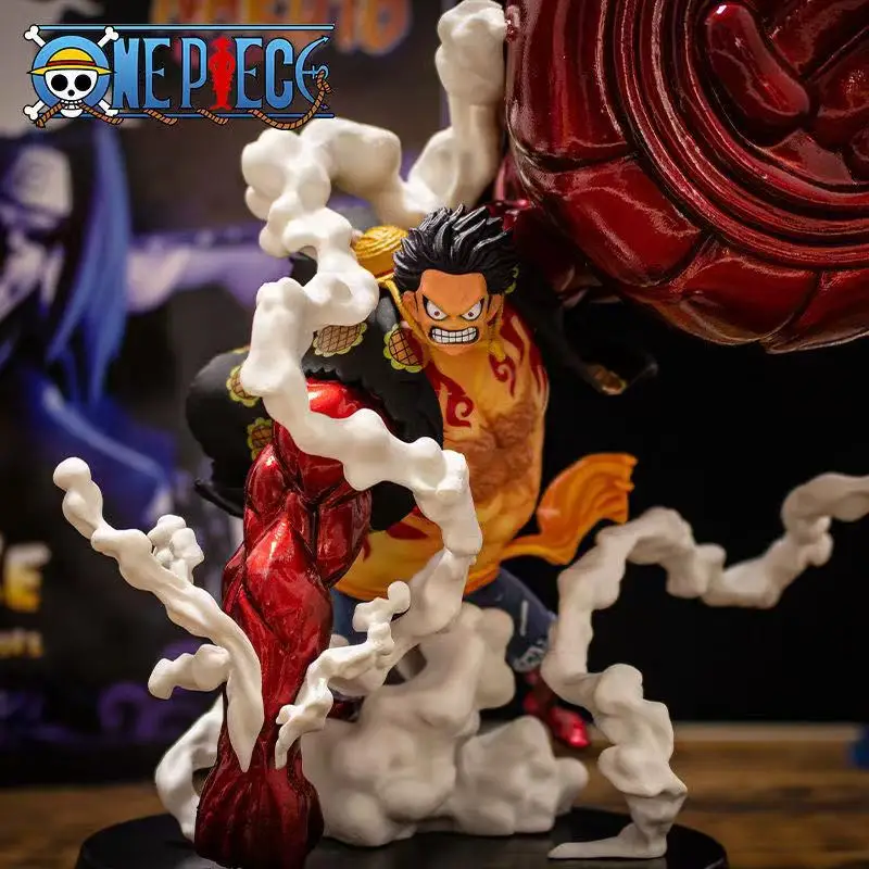 Новая модель японского аниме One Piece фигурка оверсайз Luffy Gear 4 Косплей ПВХ фигурки героев соломенная