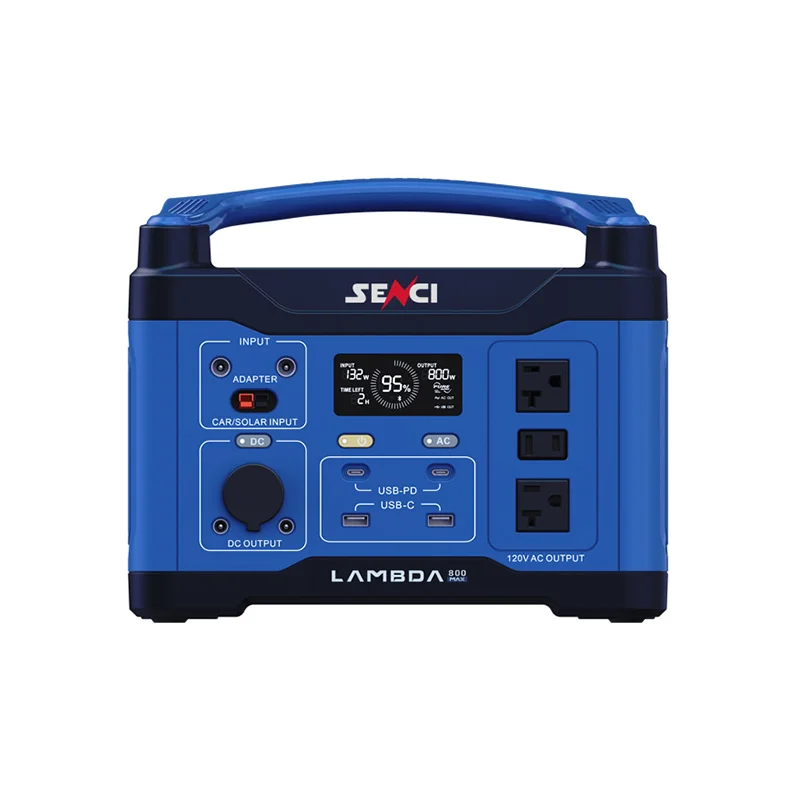 SENCI Factory 800W 891WH solar portable power station solar AC output  DC input portable power station for camping